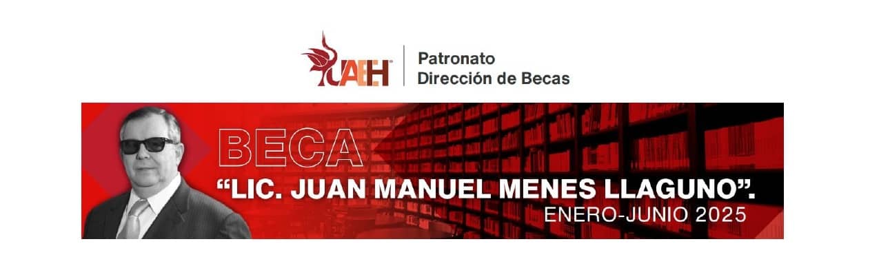 Beca Lic. Juan Manuel Menes Llaguno periodo enero - junio 2025