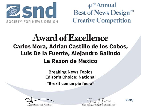 Egresado Garza gana el premio de diseño periodístico 3